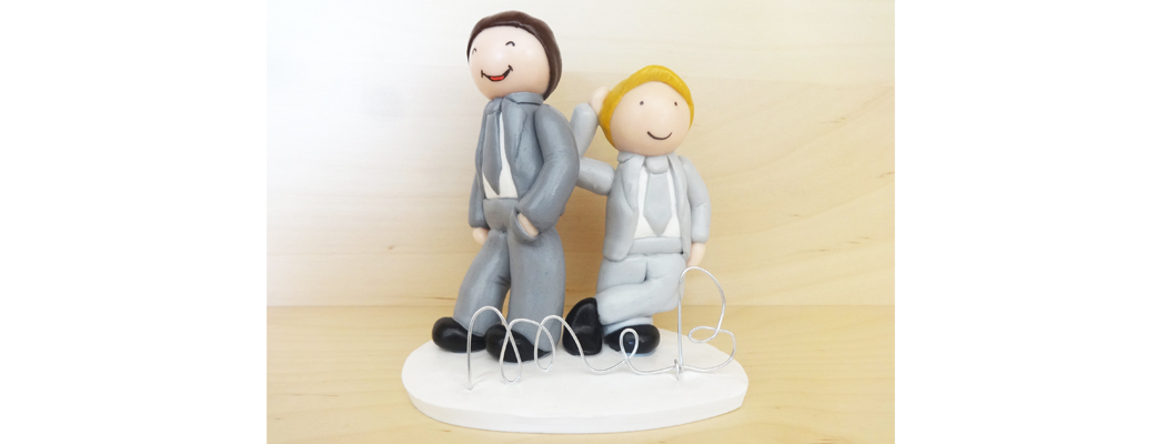 Figurine mariage Maxime & Boris – Mariage homosexuel – Fée Plaisir