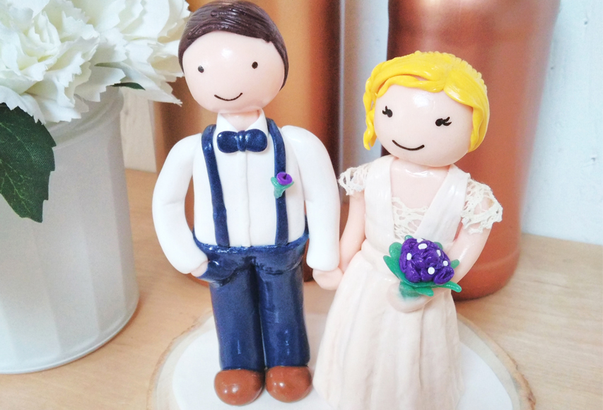 Charles & Mathilde – Cake topper mariage by Fée Plaisir