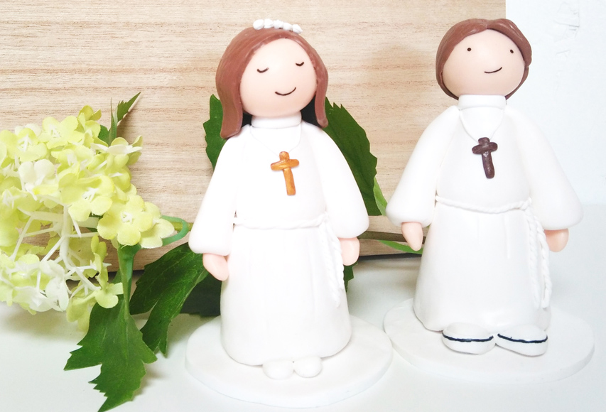 Figurines Communion – Cake topper personnalisé by Fée Plaisir