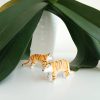 petite figurine tigre en argile polymère
