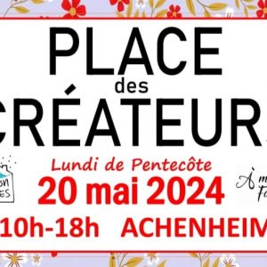 affiche marché de créateurs 20 mai 2024 Achenheim