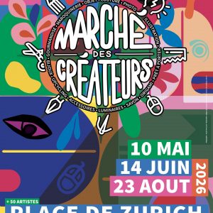 affiche 2026 marché des créateurs place de Zurich